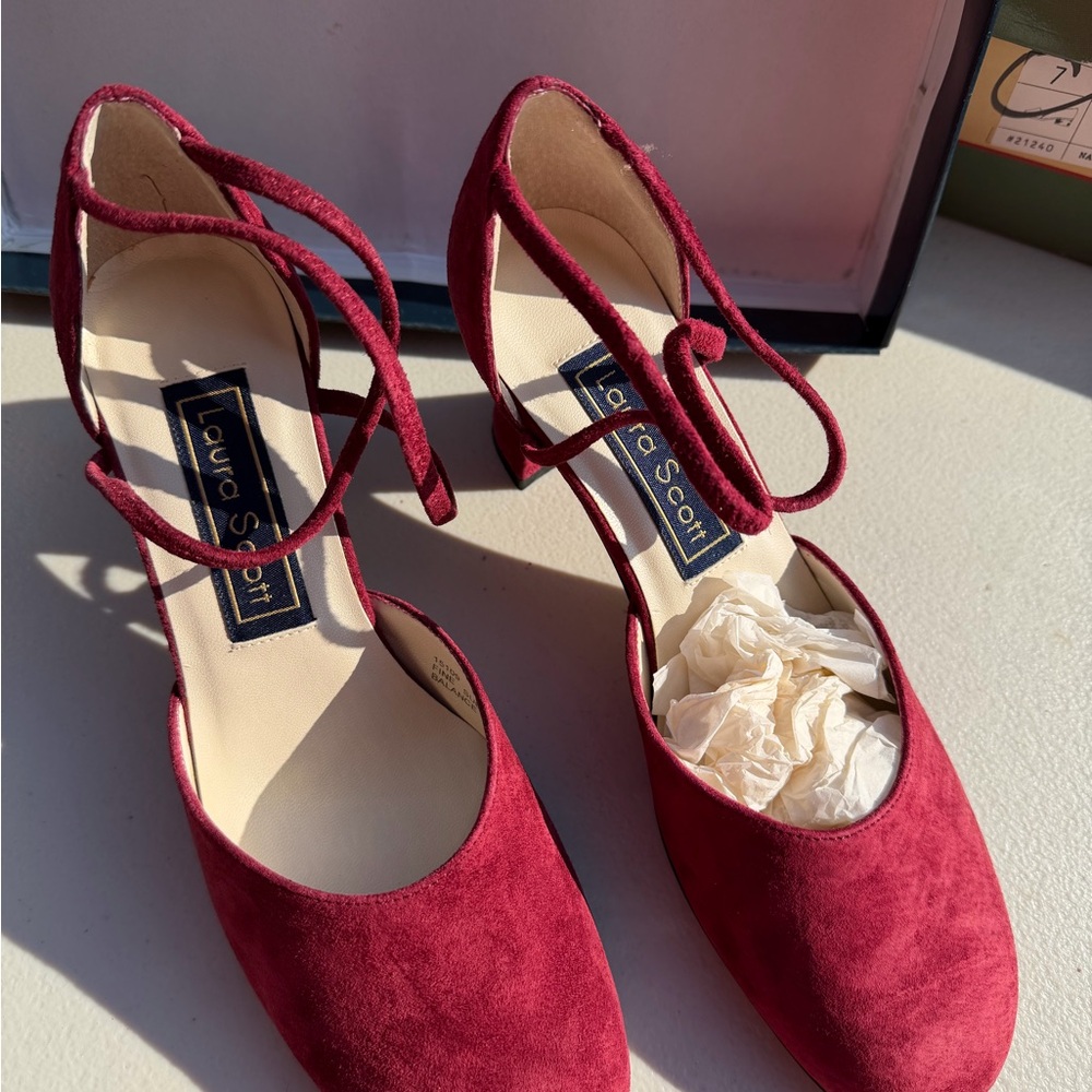 Laura Scott Women's Deep Red Heels